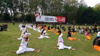 Ratusan Pesilat Ikuti Latihan Jurus Jelang Kejuaraan Kapolres Bojonegoro Cup II Tahun 2022