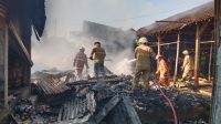 11 Kios di Pasar Bongkal Balen Terbakar, Kerugian Ditaksir Ratusan Juta Rupiah