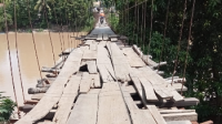 Jembatan Gantung Desa Muara Lawai Perlu Perhatikan Pemerintah