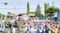 Ratusan Prajurit Kodim Bojonegoro diturunkan di Lingkungan Sekolah