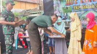 Tasyakuran HUT ke- 77 TNI, Koramil Dander Bojonegoro gelar Komsos dengan Kommas dan Bakti Sosial