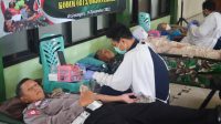 Peringati HJT dan HUT Kodam V Brawijaya Tahun 2022, Kodim Bojonegoro gelar Bakti Sosial Donor Darah*