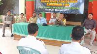 Satpol PP Bojonegoro Berikan Himbauan Pada Pemilik Bangunan Liar di Sepanjang Jalan di Desa Bangilan Kapas