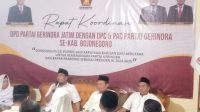 Rakor Partai Gerindra, Di Kabupaten Bojonegoro Target Sukseskan Pileg Dan Pilpres 2024