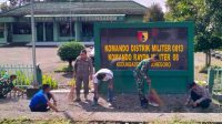 TNI-Polri di Kedungadem Bojonegoro Kurve bersama di Markas Koramil