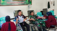 Wujud Kepedulian, Koramil Sumberrejo Bojonegoro gelar Bakti Sosial Donor Darah