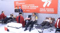 Peringati Hari Bhayangkara Ke – 77, Polres Bojonegoro Gelar Donor Darah