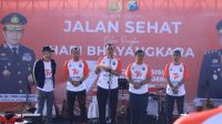 Peringati Hari Bhayangkara Ke – 77, Polres Bojonegoro Gelar Jalan Santai Bersama Forkopimda