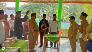 Isi Kekosongan Kades Bungur, Camat Kanor Lantik Hariyanto Sebagai PJ