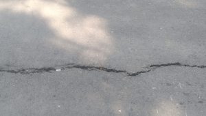 Warga Prihatin, Jalan Aspal Desa Dayukidul, Kedungadem Sudah Rusak Parah