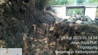 Warga Pertanyakan Kwalitas Proyek Bronjong di Jalan PUK Tlogoagung – Kedungadem