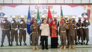 Rombongan Kirab Pataka Disambut PJ. Bupati Bojonegoro