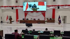 Pj Bupati Bojonegoro Hadiri Rapat Paripurna DPRD, Raperda APBD 2024 Fokus Pada Pencegahan Bencana