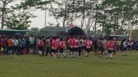Laga Puncak Turnamen Sepak Bola Forkopimcam Sumberrejo 2023, Berakhir Ricuh