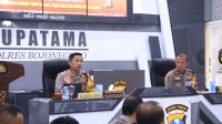 Pimpin Anev Sitkamtibmas dan Kesiapan Pemilu 2024,Kapolres Bojonegoro Ajak Tingkatkan Kinerja