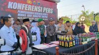 Polres Bojonegoro Musnahkan Ratusan Barang Bukti Hasil Penindakan Operasi Pekat 2024