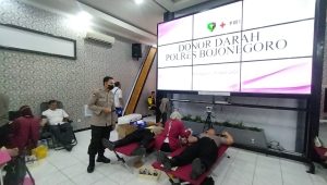 Penuhi Ketersediaan Stok Darah, Polres Bojonegoro Gelar Aksi Donor 