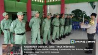 Bhabinkamtibmas Polsek Bubulan Berikan Materi Pelatihan PBB Pada Linmas Desa