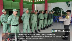 Bhabinkamtibmas Polsek Bubulan Berikan Materi Pelatihan PBB Pada Linmas Desa