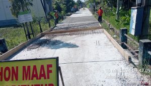 Pembangunan Jalan Beton di Kemamang Bojonegoro Diduga Tidak Sesuai Dengan RAB