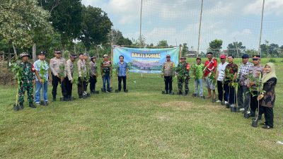 Jelang Hari Bhayangkara, Polsek Sumberrejo Bersama Forpimca Canangkan Hijaukan Bumi