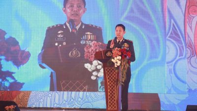 Momen Peringatan Hari Bayangkara ke 78, Kapolres Luncurkan Lagu Birukan Bojonegoro 