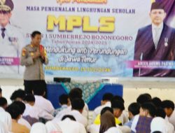 Hadiri Kegiatan MPLS di SMA N 1 Sumberrejo, Kapolsek Berikan Pencegahan Aksi Bullying 