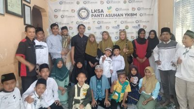 Kunjungi LKSA Panti Asuhan YKBM, Redaksi E-sorot dan Satu Menit Santuni Anak Yatim