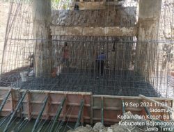 Proyek Pilar Jembatan di Kepohbaru Tertutup Pada Publik, Ada Dugaan Syarat Penyimpangan