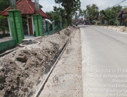 Selain Minim Informasi, Proyek Pelebaran Jalan di Banjarejo Sumberrejo Diduga Gunakan Besi Tidak Spesifikasi