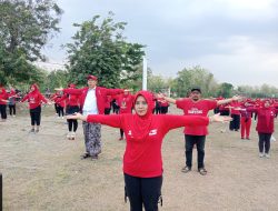 Blusukan di Kecamatan Ngasem, Teguh Haryono Senam Bersama Sicita, Siap Bangun Bojonegoro Lebih Maju Berkelanjutan