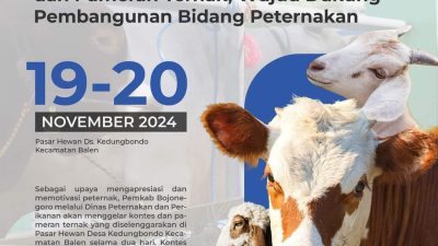 Pemkab Bojonegoro Bakal Gelar Kontes dan Pameran Ternak, Catat Tanggalnya 