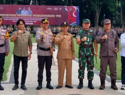 Pj Sekda Bojonegoro dan Forkopimda Ikuti Apel Pergeseran Pasukan Pengamanan TPS