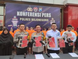 Sebanyak 20 Orang Terlibat Judi Online Berhasil Diamankan Polres Bojonegoro