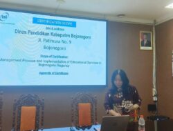 Dinas Pendidikan Bojonegoro Raih Sertifikat ISO 9001:2015