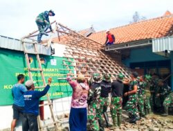 Sinergi, Kodim 0813 Bojonegoro dan PT. Waja Dwi Abadi Renovasi Mushola SDN Siwalan 1