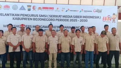 Pengurus SMSI Masa Bakti 2025- 2028 Kabupaten Bojonegoro Dikukuhkan, Siap Kawal Ketahanan Pangan Nasional
