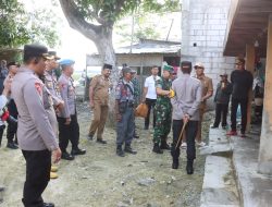 Banjir Rendam Ratusan Rumah di Baureno, Kapolres dan Forkopimda Bojonegoro Tinjau dan Salurkan Bansos