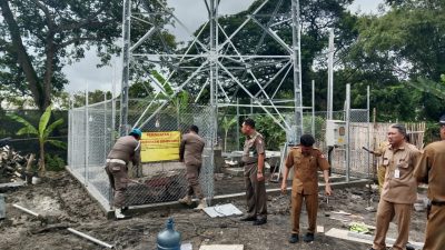 Dinas PTSP dan Satpol PP Kabupaten Bojonegoro Segel Bangunan Tower Telekomunikasi di Kecamatan Sumberrejo