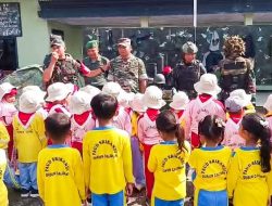 TK/RA Miftakhul Ulum Lamongan kunjungi Markas Koramil Sumberrejo Bojonegoro, Memupuk Karakter Sejak Dini