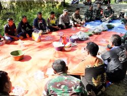Gelar Tasyakuran, Pra- TMMD ke- 125 Bojonegoro di Desa Soko Temayang Dimulai