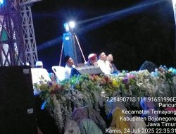 Gebyar Pancur Bersholawat, Ribuan Warga Hanyut Dalam Lantunan Do’a
