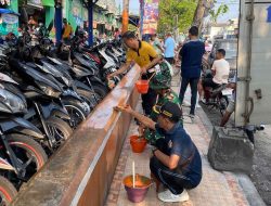 Jumat Bersih, Forpimca Sumberrejo Bersama Anggota Polsek Sumberrejo Laksanakan Kerja Bakti