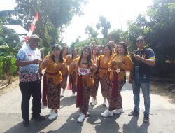 Kartar dan PKK Desa Buntalan Bojonegoro Ramaikan Gerak Jalan HUT RI ke 80 