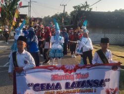 Groub Marching Band SDN 1 Glagahwangi Sugihwaras Ramaikan Jalan Sehat Peringatan HUT RI ke 80