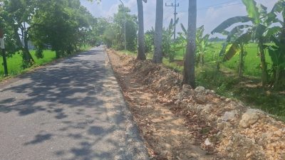 Minim Rambu, Proyek Pelebaran Jalan Simogilis Widang Tuban Diduga Abaikan K- 3