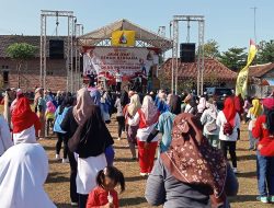Jalan Sehat dan Senam Bersama Jadi Rangkaian Kegiatan HUT RI ke 80 di Desa Papringan Bojonegoro 
