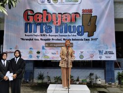 Sri Wahyuni Wakil Ketua DPRD Jawa Timur Membuka Gebyar 4 MTs Muga Sumberrejo