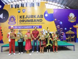 24 Tim Pelajar Bojonegoro Unjuk Bakat di Kejurkab Drumband 2025