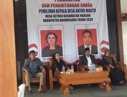 Berlangsung Demokratis, Pilkades PAW Desa Setren Ngasem Selesai Digelar